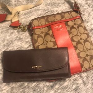 Coach crossbody and wallet